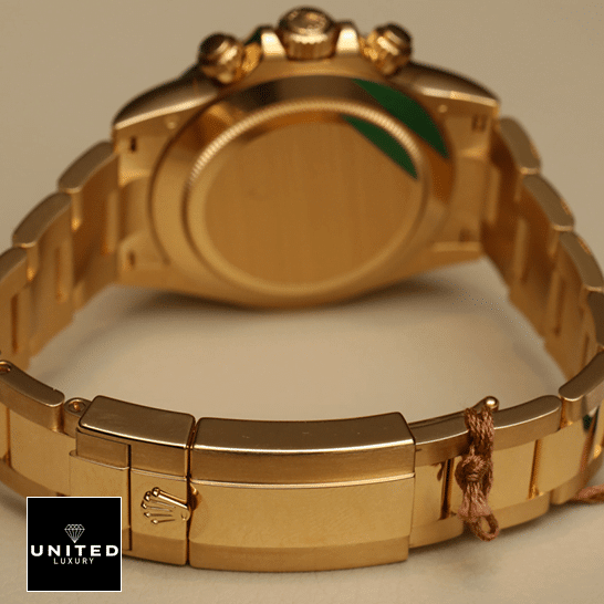Rolex Cosmograph Daytona Yellow Gold Bracelet Fold Clasp 116508-0013 Inspired