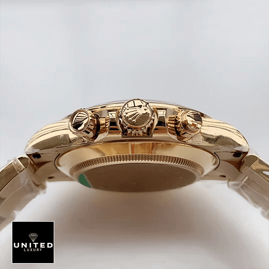 Rolex Cosmograph Daytona Yellow Gold Case Button & Crown Pusher 116508-0013 Inspired