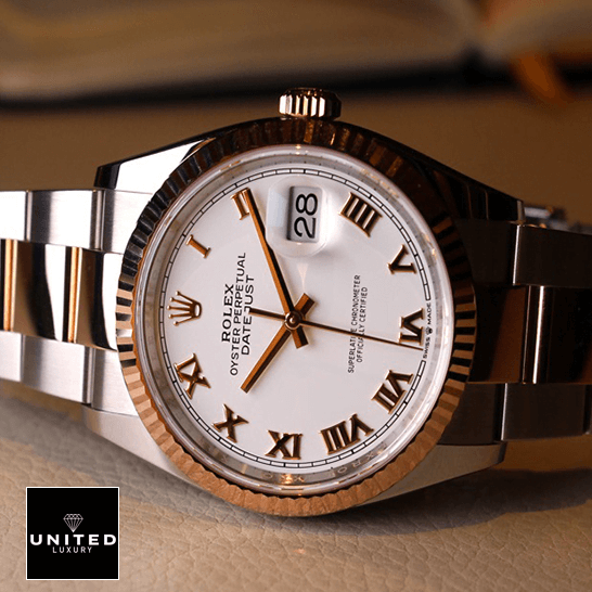 Rolex Datejust 126231 Oyster Roman White Dial Inspired on the box