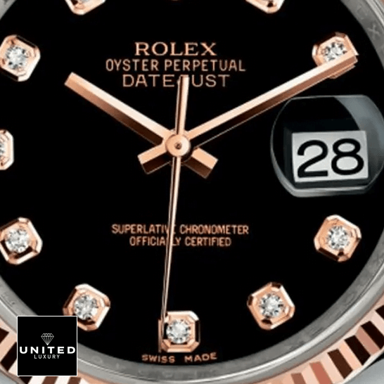 Rolex Datejust 126231 Black Dial Diamond Inspired