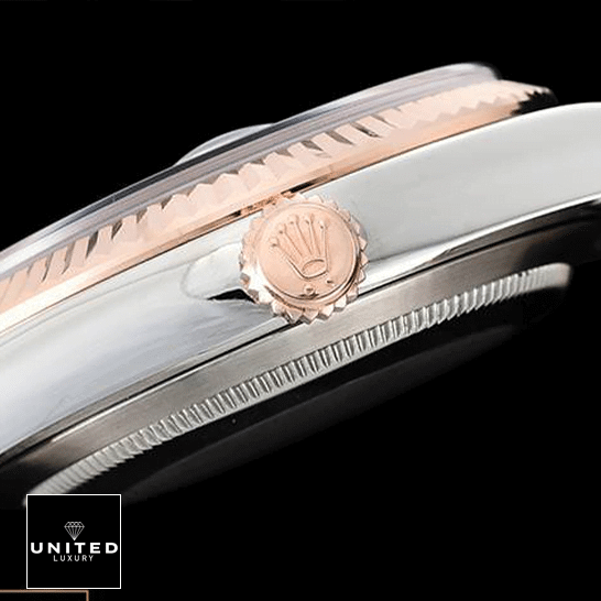 Rolex Datejust 126231 Rose Gold Crown Pusher Inspired