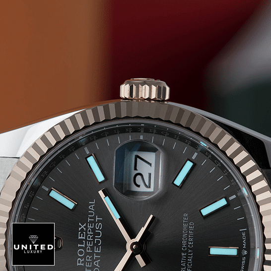 Rolex Datejust 126231 Grey Dial Inspired dial phosphor