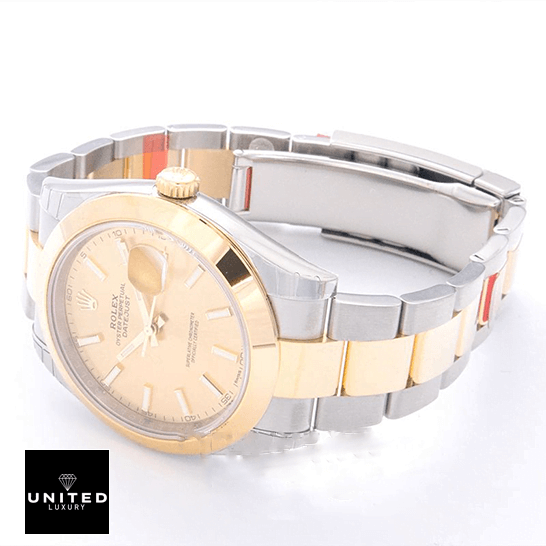 Rolex Datejust 126303 Steel Gold Inspired white background