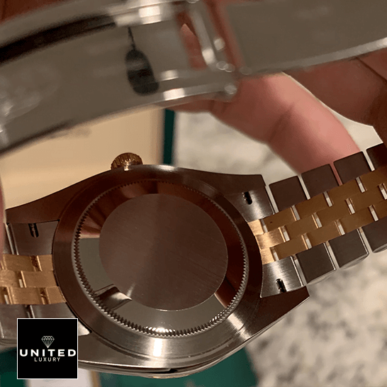 Rolex 126333 Stainless Steel Case Jubilee Inspired upside view
