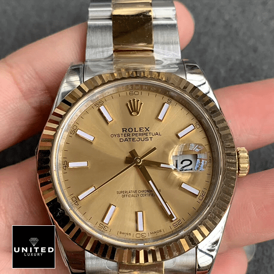 Rolex Datejust 126333 Champagne Dial & Fluted Bezel Inspired