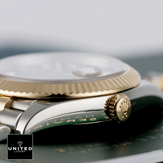 Rolex Datejust 12633BKDJ Yellow Gold Crown Pusher Inspired