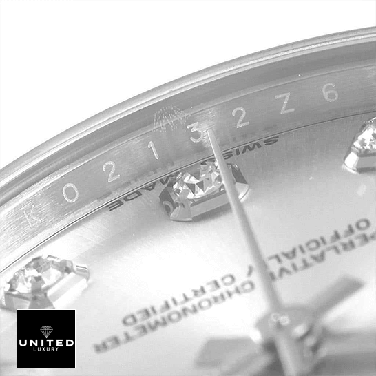 Rolex Datejust 178274 Mother Pearl Diamon Dial Inspired close up view