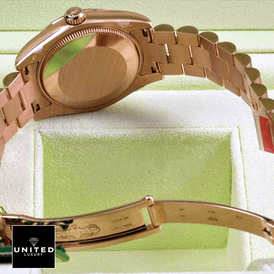 Rolex 178275 Rose Gold Oyster Inspired opened clasp & in the box