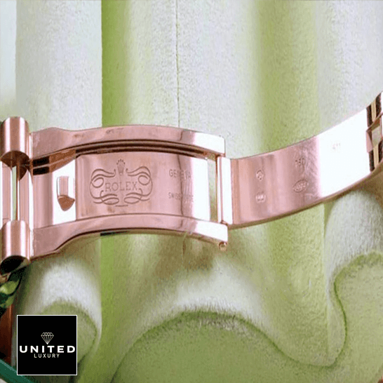 Rolex 178275 Rose Gold Automatic Oyster Bracelet Inspired opened clasp