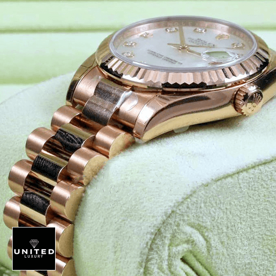 Rolex Datejust 178275 Oyster Mother Of Pearl Rose Gold Inspired in the box