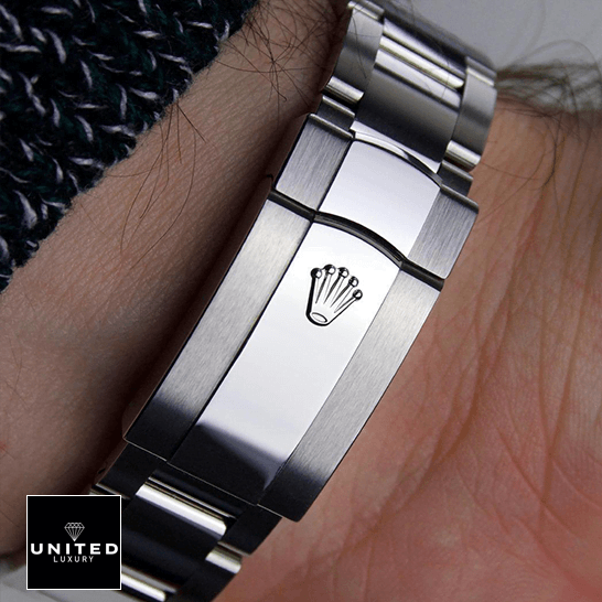 Rolex 279160 Stainless Steel Oyster Bracelet Clasp Inspired on the man wrist