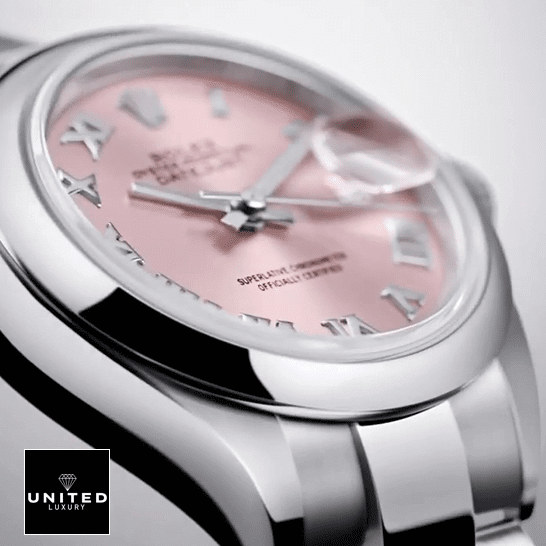 Rolex Lady-Datejust 279160-0013 S.Steel Case Pink Romen Numerial Inspired