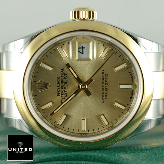 Rolex Datejust 279163 Yellow Dial Inspired on the rolex box