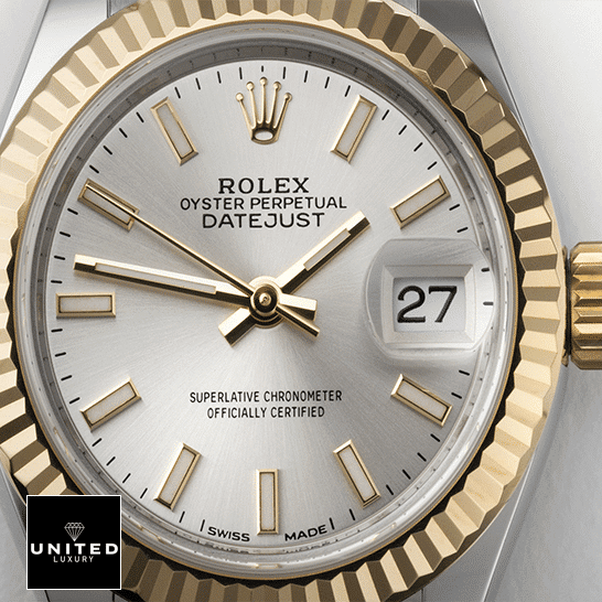 Rolex Lady-Datejust 279173-0019 Yellow Gold Fluted Bezel Inspired