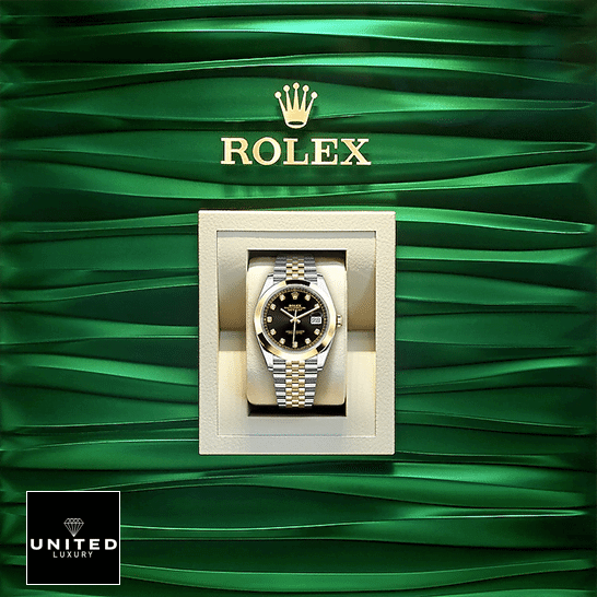 Rolex Datejust Black Diamond Dial 126303BKDJ Jubilee Inspired in the box