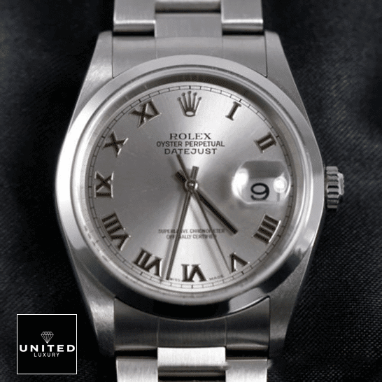 Rolex Datejust 36 Perpetual 116200 Silver Romen Numerial Dial Inspired