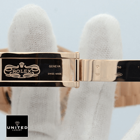 Rolex Day-Date 36 128235-0037 Inspired Rose Gold Open Fold Clasp