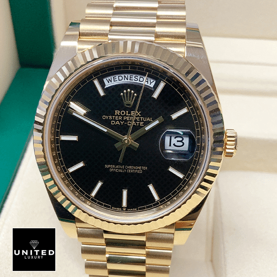 Rolex Day-Date 228235 Stick indices Inspired in the Rolex box