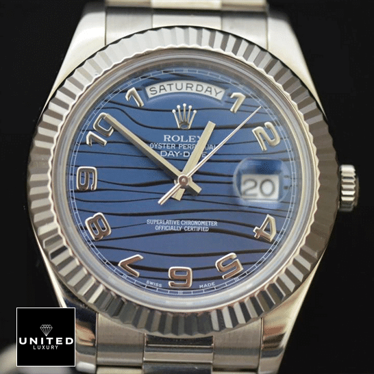 Rolex Day-Date II 228238-003 Wave Dial Inspired