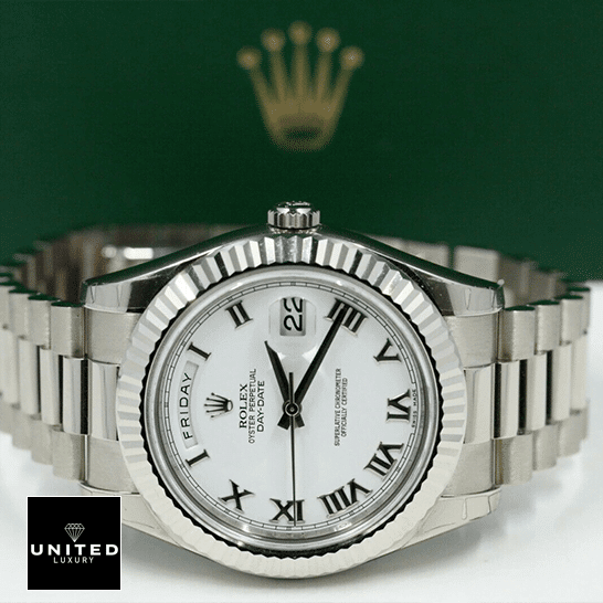 Rolex Day-Date II 218239 Inspired & Rolex Box background