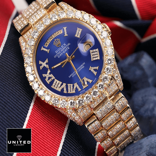 Rolex Day-Date 36 18038 Iced Out Inspired