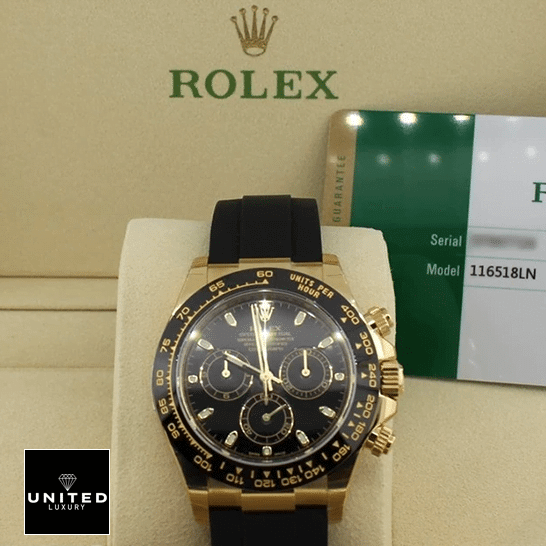 Rolex Daytona Cosmograph 116518LN-0043 Inspired & Guarantee Card