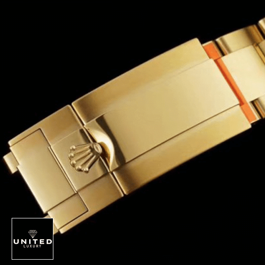Rolex Daytona Yellow Gold Bracelet Fold Clasp on the Rolex Logo 116508-0013 Inspired