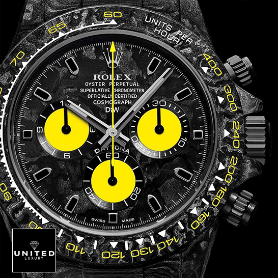 Rolex Daytona 46490 Black Yellow Dial Inspired