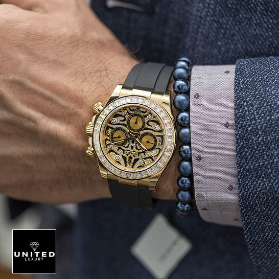 Rolex Daytona "Eye Of The Tiger" 116588TBR Inspired 5 rolex_daytona_eye_of_the_tiger_116588TBR_hand