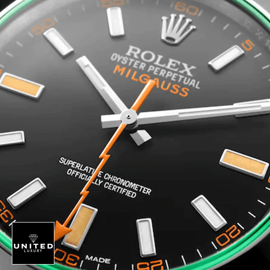 Rolex Milgauss M116400GV Green Crystal Black Dial Inspired