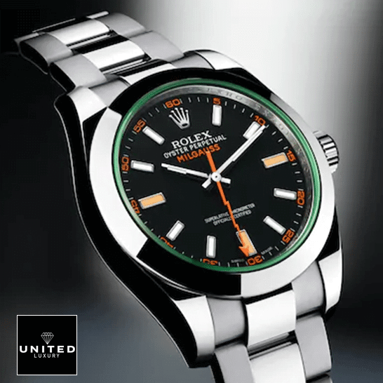 Rolex Milgauss M116400GV Green Crystal Stainless Steel Oyster Inspired