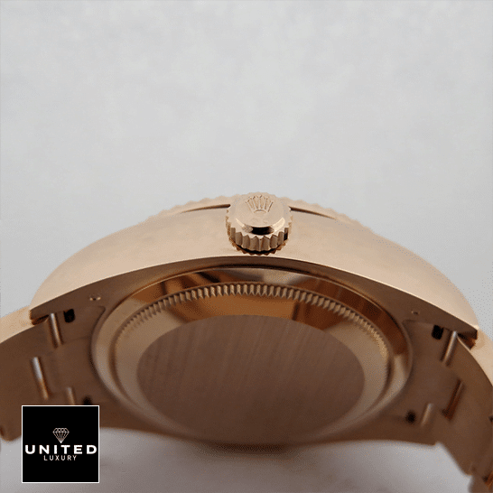 Rolex Sky-Dweller Rose Gold Case 326935-0005 Crown Pusher Inspired