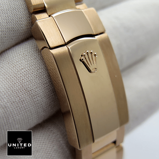 Rolex Sky-Dweller Rose Gold Fold Clasp on the Rolex Logo 326935-0005 Inspired