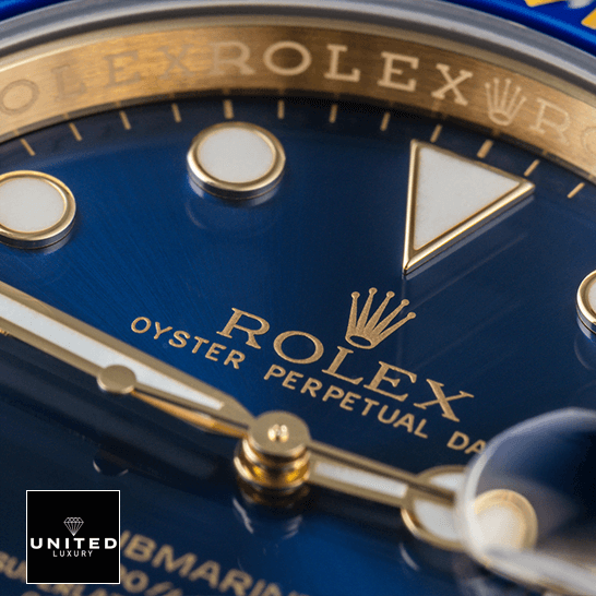 Rolex Submariner 116618LB Inspired close up view