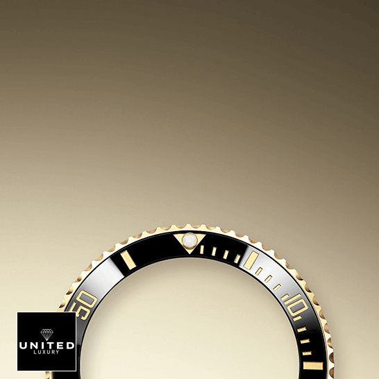 Rolex 16803 Two Tone Black Bezel Inspired Rose Gold background