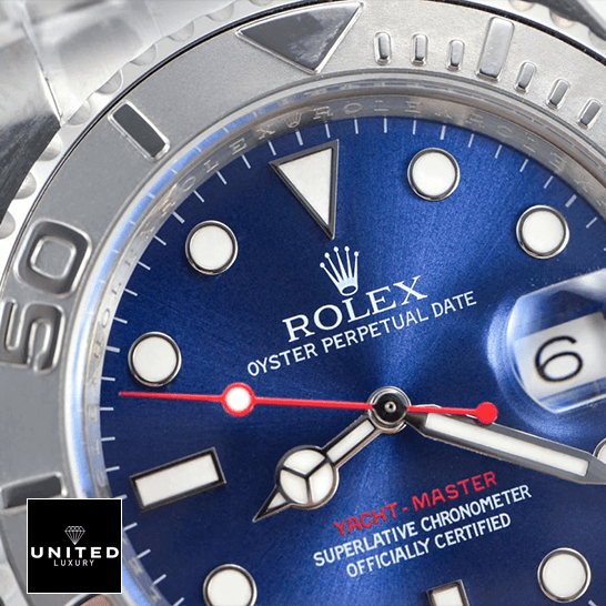 Rolex Yacht Master 116622 Blue Dial Inspired close view