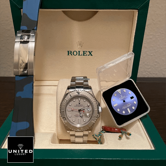 Rolex Platinum Dial Steel 116622PLSO Inspired in the rolex box
