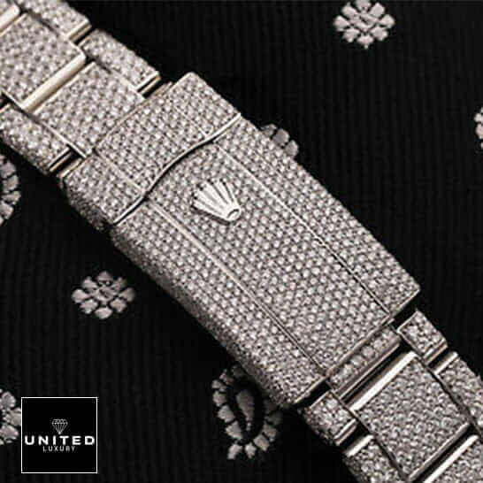 Rolex Datejust 116625 Inspired Full Diamond Fold Clasp