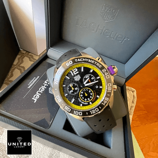 Tag Heuer Carrera cAZ101AC.FT8024 Yellow Black Dial Inspired in the box